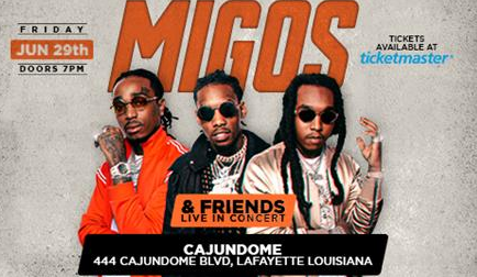 Migos / Courtesy of the Cajundome